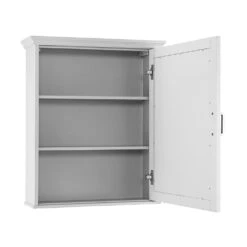 Ashburn 23 In. W X 28 In. H X 8 In. D Framed Surface-Mount Bathroom Medicine Cabinet In White -Alliee Bath And Faucet Shop a5c38f9acd23bfb4979737bc1c1ee60a 1800x1800