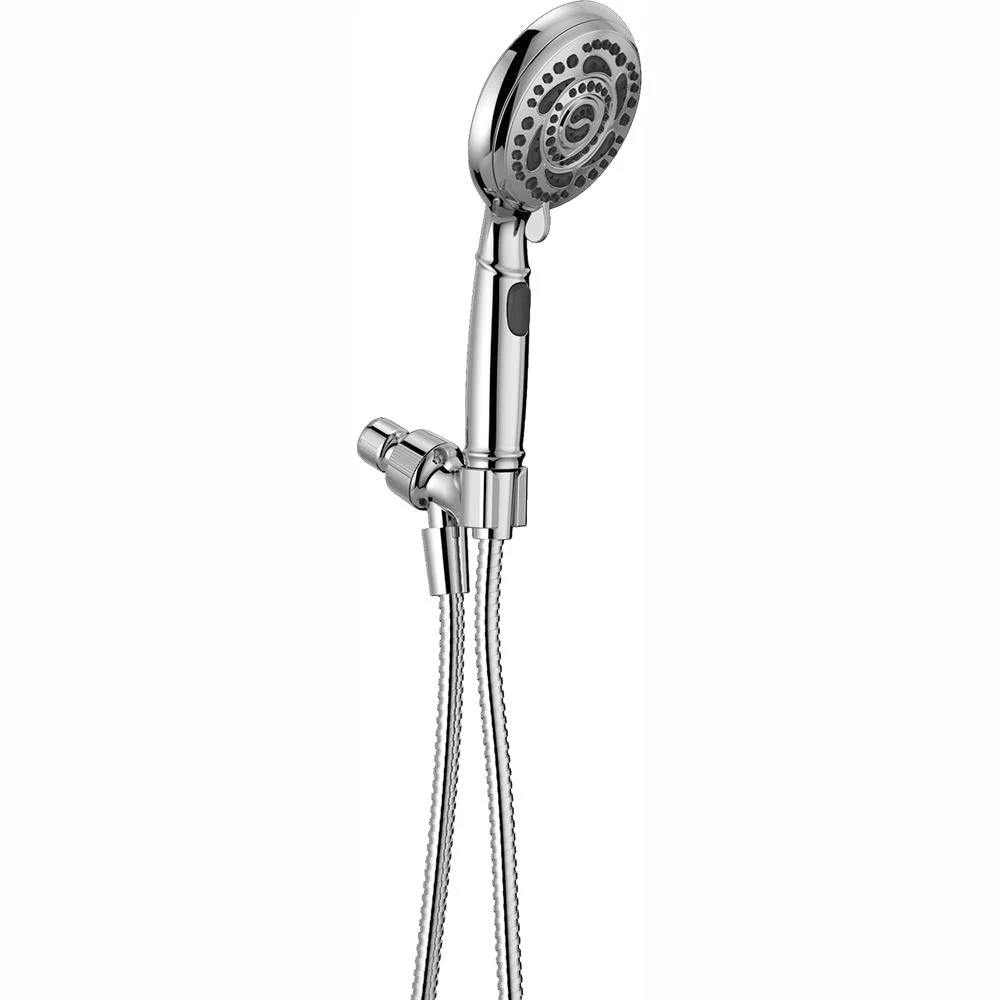 7-Spray 4.8 In. Single Wall Mount Handheld Shower Head In Chrome 3 7-Spray 4.8 In. Single Wall Mount Handheld Shower Head In Chrome