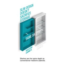 Maxstow 20 In. X 24 In. Frameless Surface-Mount Aluminum Medicine Cabinet -Alliee Bath And Faucet Shop a624140882317d5c6cf46d2180b36e18 1800x1800