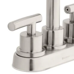 Dorset 4 In. Centerset 2-Handle High-Arc Bathroom Faucet In Brushed Nickel -Alliee Bath And Faucet Shop a9f656186a67e6c8187b281bf89863fd 1800x1800