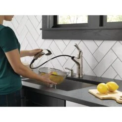 Allentown Single-Handle Pull-Out Sprayer Kitchen Faucet With Soap Dispenser In Stainless -Alliee Bath And Faucet Shop abbbb6eaeff3e70aef59448c4b894f49 1800x1800