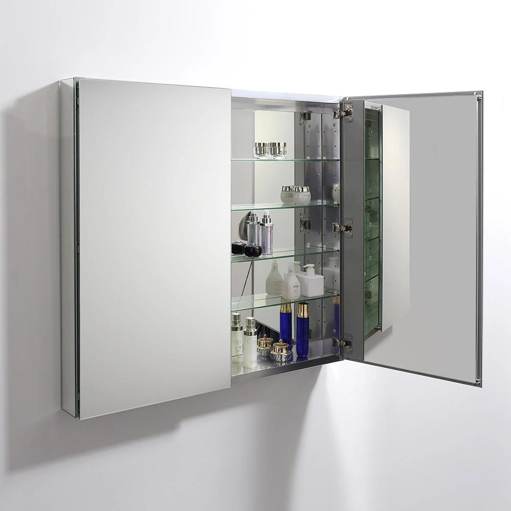 39.50 In. W X 36 In. H X 5 In. D Frameless Recessed Or Surface-Mount Bathroom Medicine Cabinet 7 39.50 In. W X 36 In. H X 5 In. D Frameless Recessed Or Surface-Mount Bathroom Medicine Cabinet - Image 5