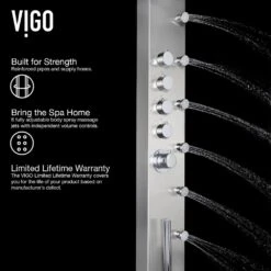 Brielle 70.5 In. 6-Jet High Pressure Shower Panel System With Rainhead Fixed Handheld Dual Shower In Stainless Steel 19 Brielle 70.5 In. 6-Jet High Pressure Shower Panel System With Rainhead Fixed Handheld Dual Shower In Stainless Steel -Alliee Bath And Faucet Shop ad1153e560dfbabb377091f804da4247 1800x1800