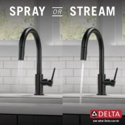 Trinsic Single-Handle Pull-Down Sprayer Kitchen Faucet With MagnaTite Docking In Matte Black 31 Trinsic Single-Handle Pull-Down Sprayer Kitchen Faucet With MagnaTite Docking In Matte Black -Alliee Bath And Faucet Shop adf90de9240436faab9ec13375682c64 1800x1800