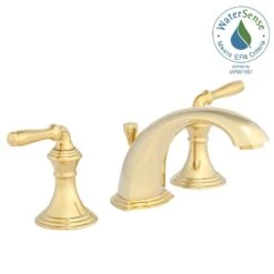 Devonshire 8 In. Widespread 2-Handle Low-Arc Bathroom Faucet In Vibrant Polished Brass -Alliee Bath And Faucet Shop af0218f5696b9d03e4c25ee252834999 1800x1800