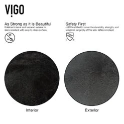 VIGO Onyx Vessel Sink In Gray With Faucet In Matte Black -Alliee Bath And Faucet Shop af7118f4dc66d85217be7a446dbee025 1800x1800