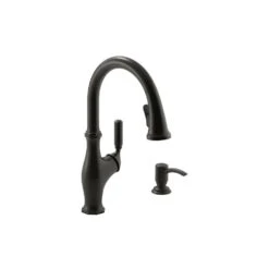 Worth Single-Handle Pull-Down Sprayer Kitchen Faucet In Oil Rubbed Bronze -Alliee Bath And Faucet Shop b303799d3c1fc3364e466f4c3171cdb5 1800x1800