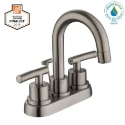Dorset 4 In. Centerset 2-Handle High-Arc Bathroom Faucet In Brushed Nickel -Alliee Bath And Faucet Shop b379279d6f4b1fc6bd2ec16897751f45 1800x1800