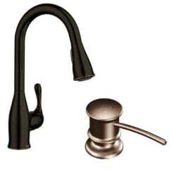 Kaden Single-Handle Pull-Down Sprayer Kitchen Faucet With Reflex, Power Clean And Soap Dispenser In Chrome 12 Kaden Single-Handle Pull-Down Sprayer Kitchen Faucet With Reflex, Power Clean And Soap Dispenser In Chrome -Alliee Bath And Faucet Shop b40be664f9ee002a1c593bf260229147 1800x1800