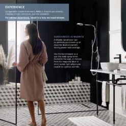 Nebia By Moen 1-Spray 8 In. Dual Shower Head And Handheld Shower Head With Magnetic Dock In Spot Resist Brushed Nickel -Alliee Bath And Faucet Shop b58f377a8b8550c400119f1b4bc52893 1800x1800