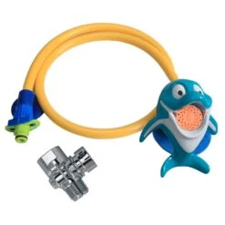 My Own Shower 1-Spray Showerhead Plus 3 Ft. Hose And Quick Connect In Chrome With White And Dolphin Character -Alliee Bath And Faucet Shop b5c17dff907f1c4e699849fd804a868d 1800x1800