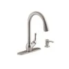 Barossa Single-Handle Pull-Down Sprayer Kitchen Faucet With Soap/Lotion Dispenser In Vibrant Stainless -Alliee Bath And Faucet Shop b605fe550c26f8ee0d1d4cb4c83a2475 1800x1800