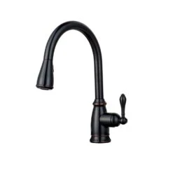 Canton Single-Handle Pull-Down Sprayer Kitchen Faucet In Tuscan Bronze -Alliee Bath And Faucet Shop b6e3b55b005929963a5850162bec933a 1800x1800