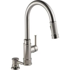 Allentown Single-Handle Pull-Down Sprayer Kitchen Faucet With Soap In SpotShield Stainless -Alliee Bath And Faucet Shop b73b7dc330436dd2ea06c7b1d9701782 1800x1800