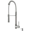 Laurelton Single-Handle Pull-Down Sprayer Kitchen Faucet With Soap Dispenser In Stainless Steel -Alliee Bath And Faucet Shop b7a71ad0626de44776ac4a532f108934 1800x1800
