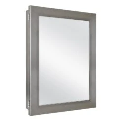 20 In. X 26 In. Recessed Or Surface Mount Framed Medicine Cabinet In Pewter -Alliee Bath And Faucet Shop bb3801cd0df83ac33473233ba47a5260 1800x1800