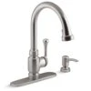 Carmichael Single-Handle Pull-Down Sprayer Kitchen Faucet In Stainless Steel -Alliee Bath And Faucet Shop bc6e6479d8de34c1a80751492e0e64c0 3beff2cf cc77 4e15 9f1c 2a798761e728 1800x1800