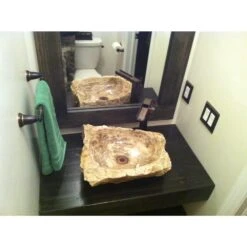 Eden Bath Natural Stone Mid-Sized Vessel Sink In Petrified Wood -Alliee Bath And Faucet Shop bcbcef98ef93ec2527b733896c6347f2 1800x1800