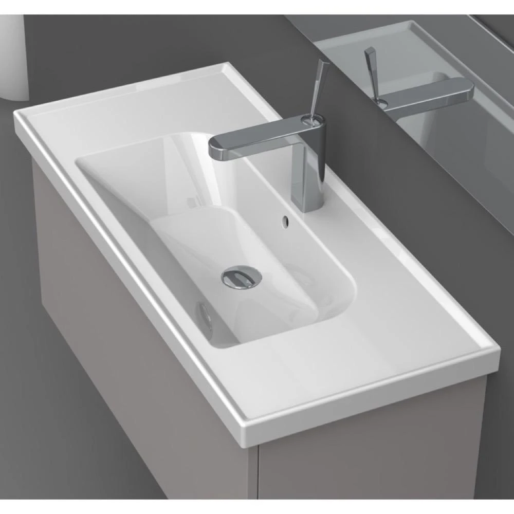 Nameeks Frame Wall Mounted Bathroom Sink In White 5 Nameeks Frame Wall Mounted Bathroom Sink In White - Image 3