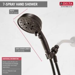 7-Spray 5 In. Single Wall Mount Handheld Shower Head In SpotShield Venetian Bronze -Alliee Bath And Faucet Shop bfc1caf01cbe3ef4e3249d7bed3d7291 1800x1800