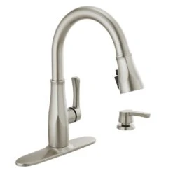 Owendale Single-Handle Pull-Down Sprayer Kitchen Faucet With ShieldSpray Technology In Champagne Bronze -Alliee Bath And Faucet Shop c0a32ffa2c2062b72eac47cf1544edcd 1800x1800