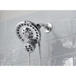 SideKick Two-in-One 5-Spray Dual Showerhead And Handheld Showerhead With Pause In Chrome -Alliee Bath And Faucet Shop c0f8bdda293550313ec19f994db5803a 1800x1800