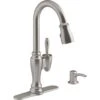 Arsdale Single-Handle Pull-Down Sprayer Kitchen Faucet With Soap/Lotion Dispenser In Vibrant Stainless -Alliee Bath And Faucet Shop c11188d729e853fee9cd106a966dea3e 1800x1800