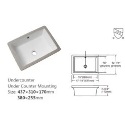 Boyel Living 17 In. X 12 In. Rectangle Undermount Bathroom Vessel Sink White 15 Boyel Living 17 In. X 12 In. Rectangle Undermount Bathroom Vessel Sink White -Alliee Bath And Faucet Shop c26ea7b6e797206ee53079918ddcd594 caced22d 4187 46c0 ad4b 8ce91c869acf 1800x1800