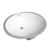 Boyel Living 17 In. X 14 In. Oval Undercounter Bathroom Ceramic Vanity Sink 1601W In White -Alliee Bath And Faucet Shop c35175bc9b7fcdd0ec20d890bfca3bdb 1800x1800