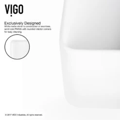VIGO Amaryllis Handmade Matte Stone Rectangle Vessel Bathroom Sink In Matte White -Alliee Bath And Faucet Shop c76fc0e8e0e111ac4a82627197bd14f4 1800x1800