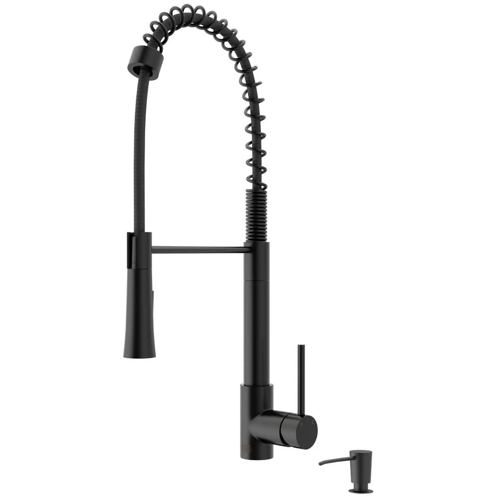 Laurelton Single-Handle Pull-Down Sprayer Kitchen Faucet With Soap Dispenser In Stainless Steel 5 Laurelton Single-Handle Pull-Down Sprayer Kitchen Faucet With Soap Dispenser In Stainless Steel - Image 3