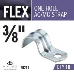 3/8 In. Flexible Metal Conduit (FMC) 1-Hole Conduit Straps (10-Pack) -Alliee Bath And Faucet Shop c9e8bd412f267cdb942308b91aa94366 1800x1800