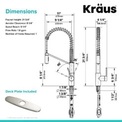Oletto Single-Handle Pull-Down Sprayer Kitchen Faucet In All-Brite Spot-Free Stainless Steel 18 Oletto Single-Handle Pull-Down Sprayer Kitchen Faucet In All-Brite Spot-Free Stainless Steel -Alliee Bath And Faucet Shop ca32ec56a39c2ad75a94cefbf51e6a17 1800x1800