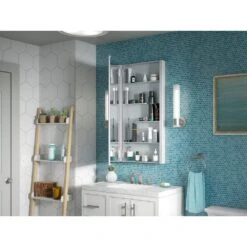 Maxstow 20 In. X 40 In. Frameless Surface-Mount Aluminum Medicine Cabinet -Alliee Bath And Faucet Shop cfcaa9ff8fd045d0b384ca3b49c3c3cd 1800x1800