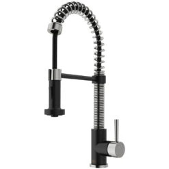 Edison Single-Handle Pull-Down Sprayer Kitchen Faucet In Stainless Steel -Alliee Bath And Faucet Shop d04cc508b5faa383ef1abdfcb938eb20 1800x1800