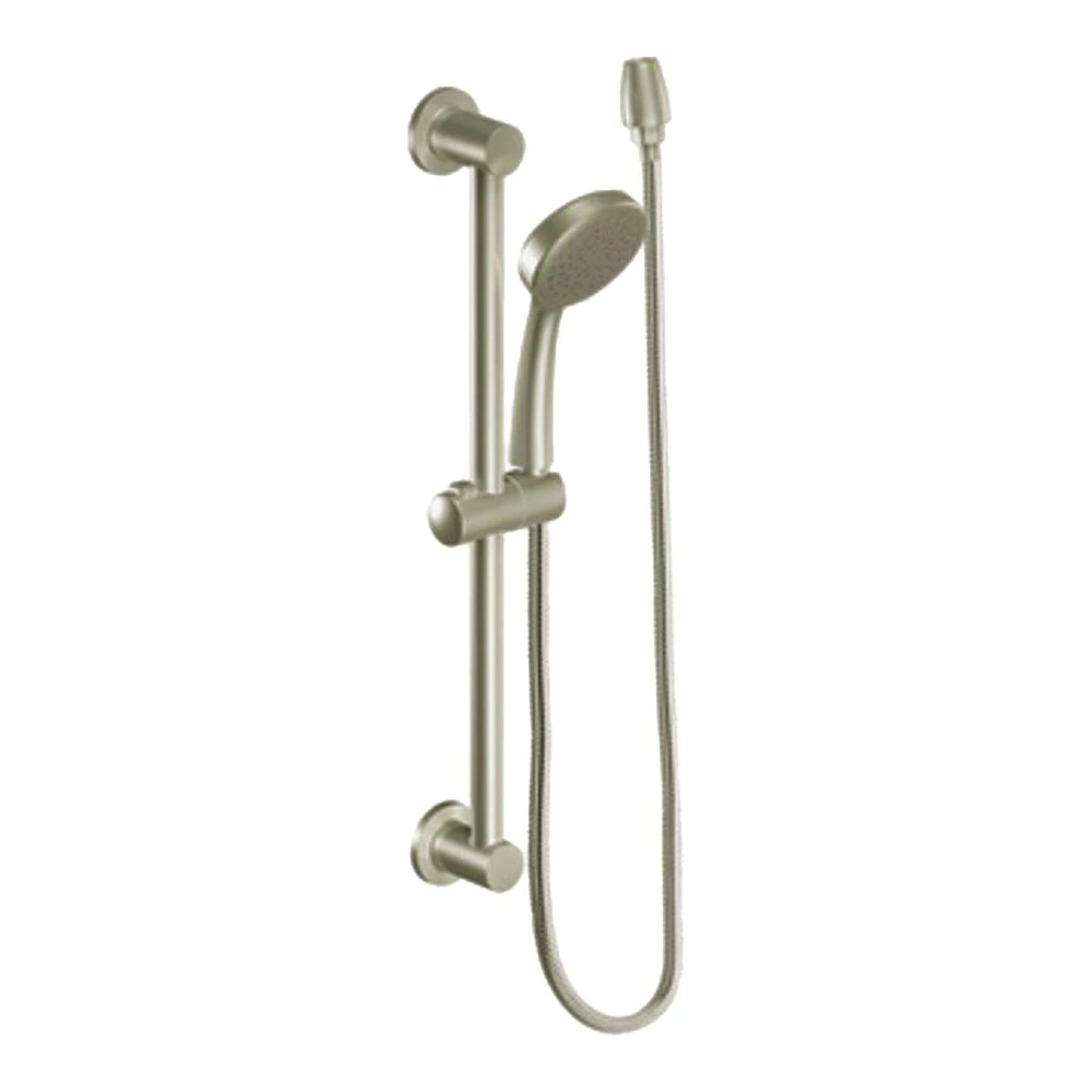 1-Spray Eco-Performance 4 In. Hand Shower With Slide Bar In Brushed Nickel 3 1-Spray Eco-Performance 4 In. Hand Shower With Slide Bar In Brushed Nickel