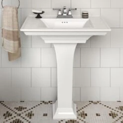 American Standard Town Square S 4 In. Faucet Hole Pedestal Sink Top Only In White 12 American Standard Town Square S 4 In. Faucet Hole Pedestal Sink Top Only In White -Alliee Bath And Faucet Shop d27e8a0965d0765dfe10979d3e16a616 1800x1800