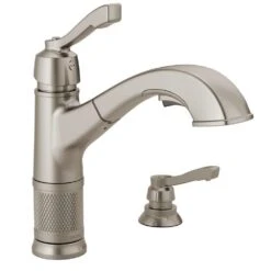 Allentown Single-Handle Pull-Out Sprayer Kitchen Faucet With Soap Dispenser In Stainless -Alliee Bath And Faucet Shop d37b1bee1baed879251fca3567acf870 1800x1800
