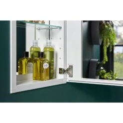 15 In. X 26 In. Recessed Or Surface Mount Medicine Cabinet In White Powder-Coat Aluminum -Alliee Bath And Faucet Shop d38bc3a46afd9997324b4549284279c1 1800x1800