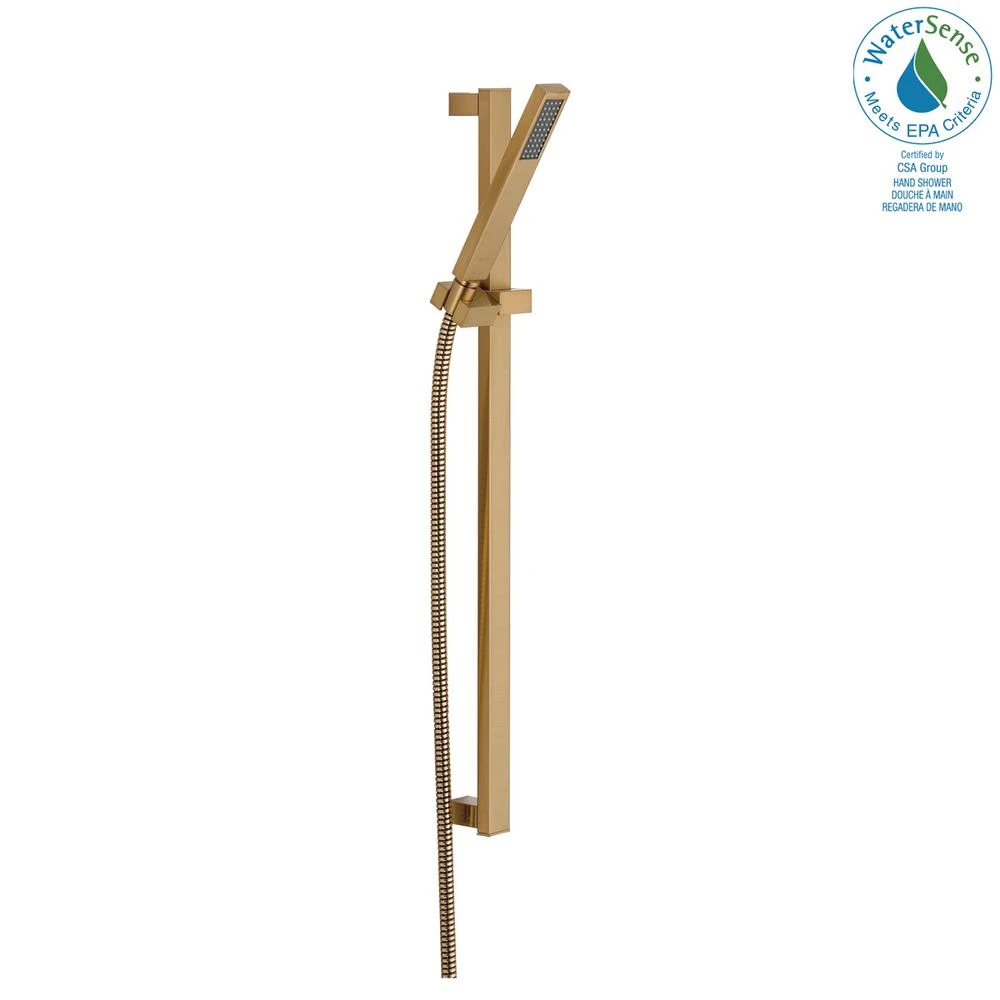 Vero 1-Spray Slide Bar Hand Shower In Champagne Bronze 6 Vero 1-Spray Slide Bar Hand Shower In Champagne Bronze - Image 4