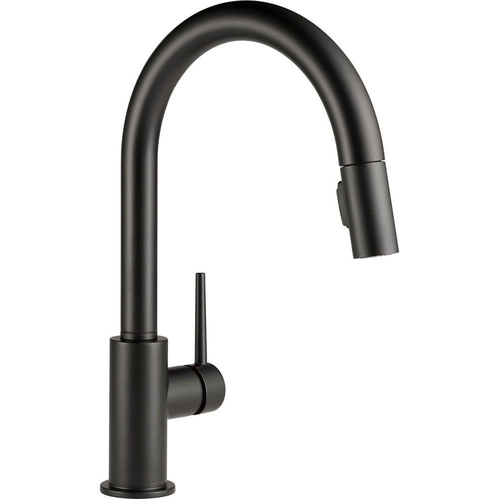 Trinsic Single-Handle Pull-Down Sprayer Kitchen Faucet With MagnaTite Docking In Matte Black 3 Trinsic Single-Handle Pull-Down Sprayer Kitchen Faucet With MagnaTite Docking In Matte Black