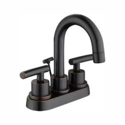 Dorset 4 In. Centerset 2-Handle High-Arc Bathroom Faucet In Brushed Nickel -Alliee Bath And Faucet Shop d7b45f528a718df09b6f480c2f0172b9 1800x1800
