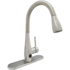 Nottely Touchless Single-Handle Pull-Down Kitchen Faucet With TurboSpray And FastMount In Stainless Steel -Alliee Bath And Faucet Shop d7ffa2fca83e5b4c522bcf4eabcf470e 1800x1800