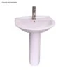 Barclay Products Karla 24 In. Pedestal Combo Bathroom Sink With 1 Faucet Hole In White 1 Barclay Products Karla 24 In. Pedestal Combo Bathroom Sink With 1 Faucet Hole In White -Alliee Bath And Faucet Shop d9174eff245a8506ee88ead561a97b56 1800x1800