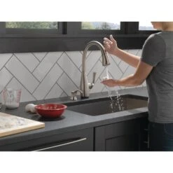 Dominic Single-Handle Pull-Down Sprayer Kitchen Faucet With Touch2O & ShieldSpray Technology In SpotShield Stainless -Alliee Bath And Faucet Shop da2b28c63f52ca52e16c2d635509a464 1800x1800