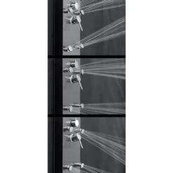 65 In. 8-Jet Shower Panel System In Space Gray Brushed Stainless Steel With Rainfall Waterfall Shower Head And Wand -Alliee Bath And Faucet Shop dc867ce433ad62ee289c414ef196e2dd 1800x1800