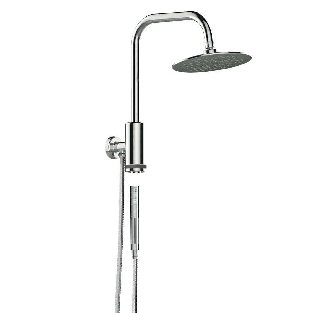 1-spray 8 In. Dual Shower Head And Handheld Shower Head With Waterfall In Chrome 3 1-spray 8 In. Dual Shower Head And Handheld Shower Head With Waterfall In Chrome