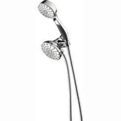 ActivTouch 9-Spray 3.7 In. Dual Wall Mount Fixed And Handheld Shower Head In Chrome