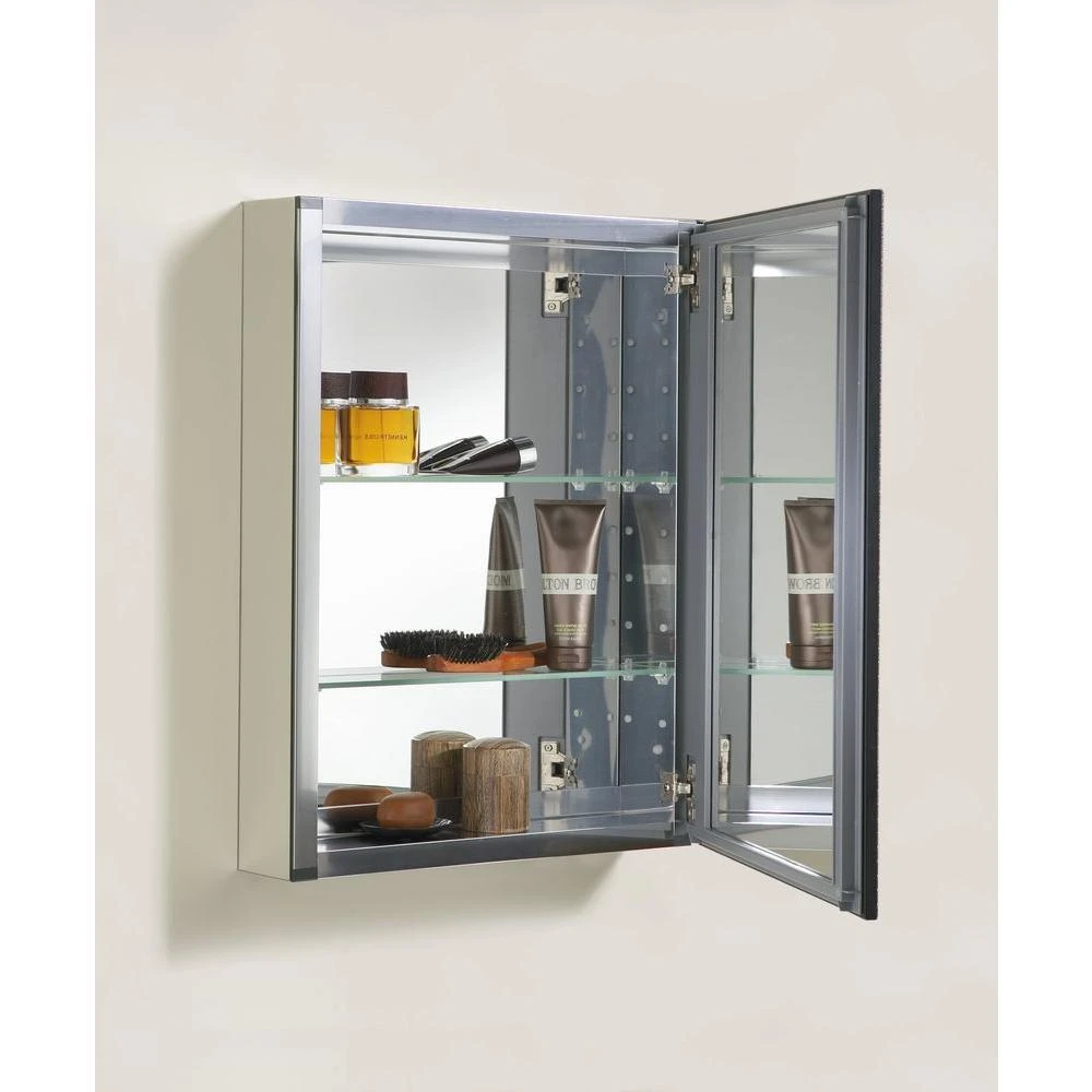 20 In. X 26 In H. Recessed Or Surface Mount Mirrored Medicine Cabinet In Oil Rubbed Bronze 4 20 In. X 26 In H. Recessed Or Surface Mount Mirrored Medicine Cabinet In Oil Rubbed Bronze - Image 2