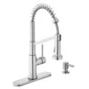 Gage Single-Handle Spring Neck Pull-Down Kitchen Faucet With TurboSpray, FastMount, Soap Dispenser In Stainless Steel 1 Gage Single-Handle Spring Neck Pull-Down Kitchen Faucet With TurboSpray, FastMount, Soap Dispenser In Stainless Steel -Alliee Bath And Faucet Shop e7f645779498dd0807bb790da1e80aa3 1800x1800